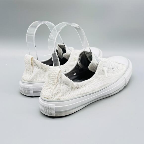 Converse Shoes Womens 7 White Chuck Taylor All Star Shoreline Slip On Sneakers - Picture 8 of 12